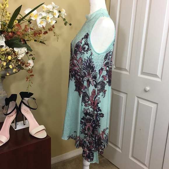 NWT FREE PEOPLE MARSHA LACE MINI DRESS, SIZE MEDIUM Boho Chic Romantic Festival - Picture 3 of 8